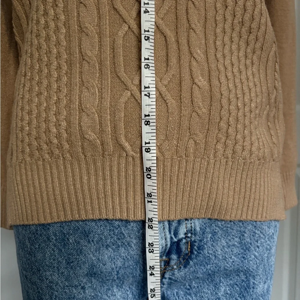 Victoria Camel Cable Knit Sweater